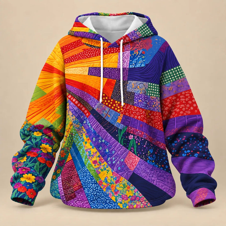 Angela Quilted Pullover Hoodie