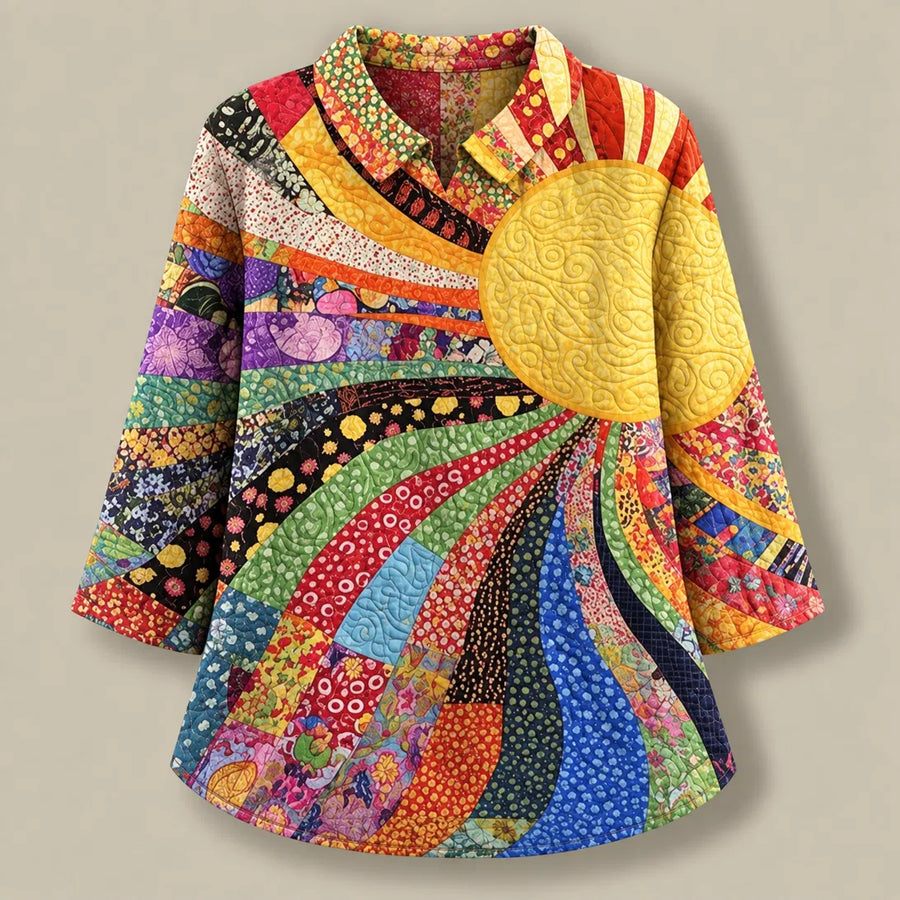 Adeline Quilted Collared Tunic