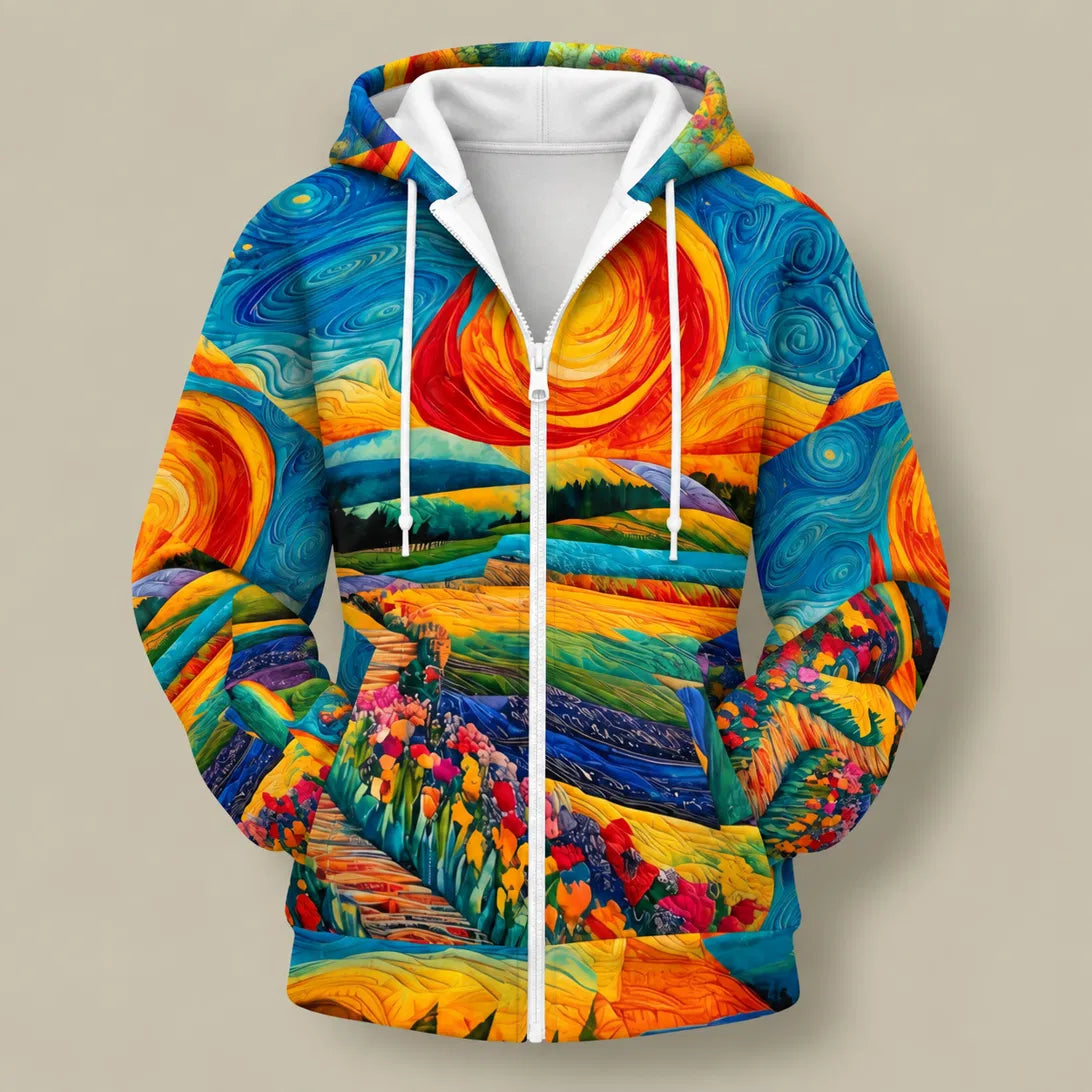 Aurora Sunrise Zip Hoodie
