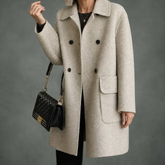 Fabienne tailored coat in beige