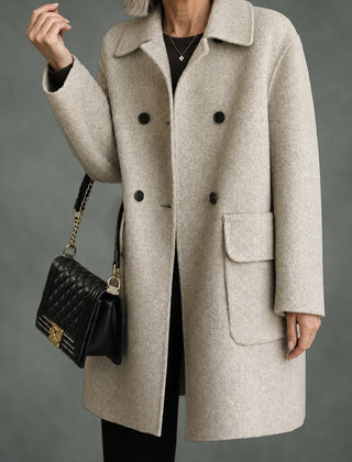 Fabienne tailored coat in beige