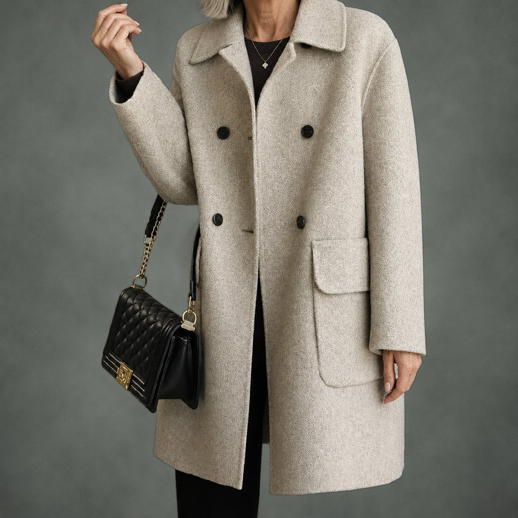 Fabienne tailored coat in beige