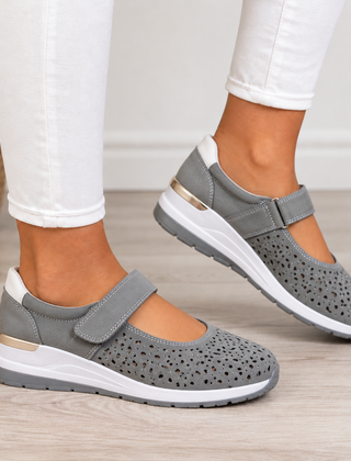 Sienna orthopedic comfort wedges in gray