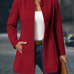 Martha | Timeless Elegant Coat - Red