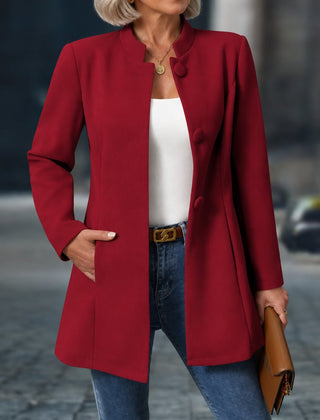 Martha | Timeless Elegant Coat - Red