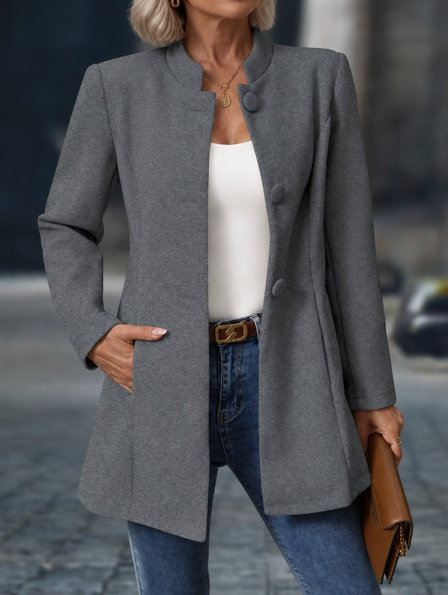 Martha | Timeless Elegant Coat - Gray