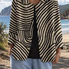 Sylvia Blazer in black & cream
