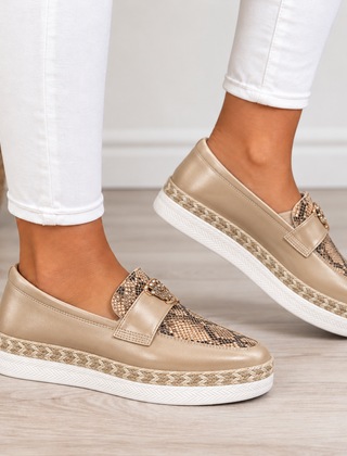 Sylvie orthopedic comfort wedges in snake print