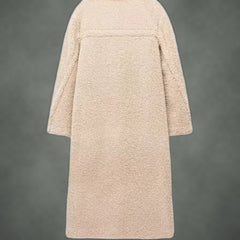 Odile cozy oversized coat, detail
