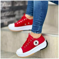 Stella trendy orthopedic sneakers in red