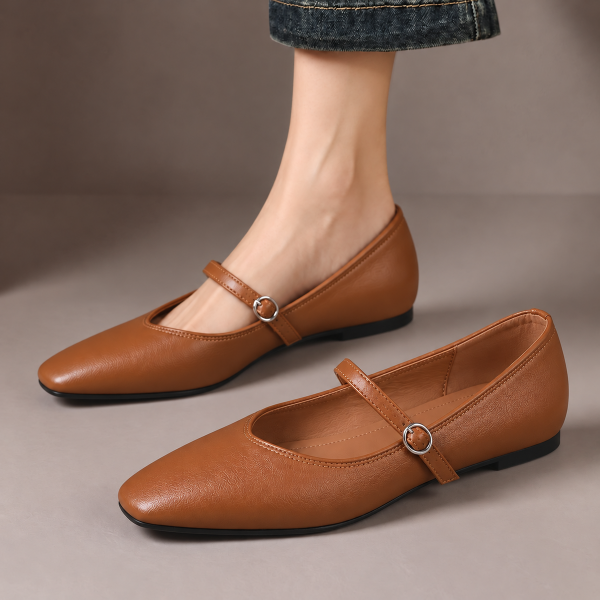 Violet | Classic Mary Jane Flats