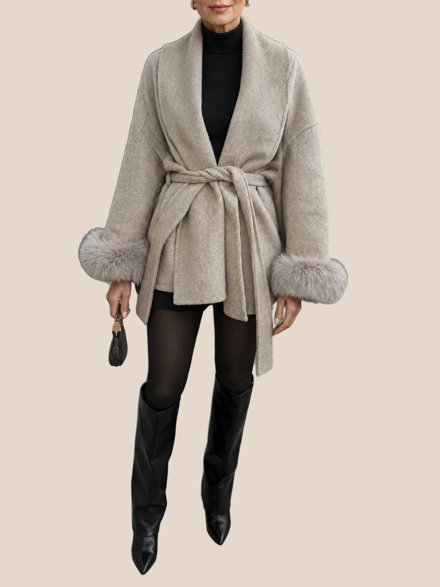 Paulette Cozy Wrap Coat
