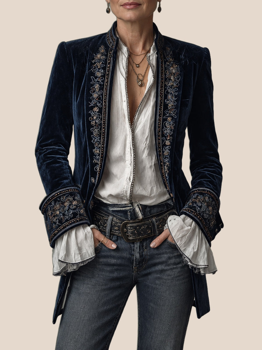 Annette Long Embroidered Jacket