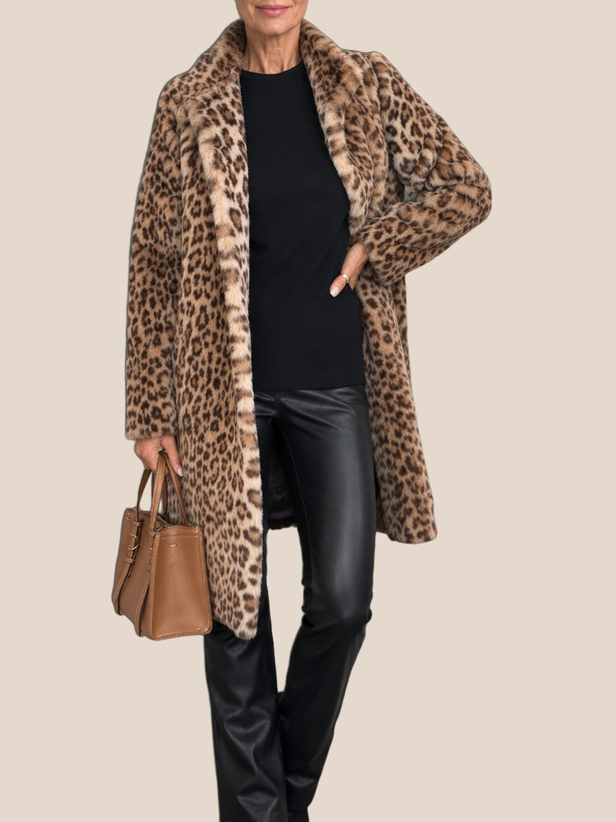 Albane Leopard Print Coat