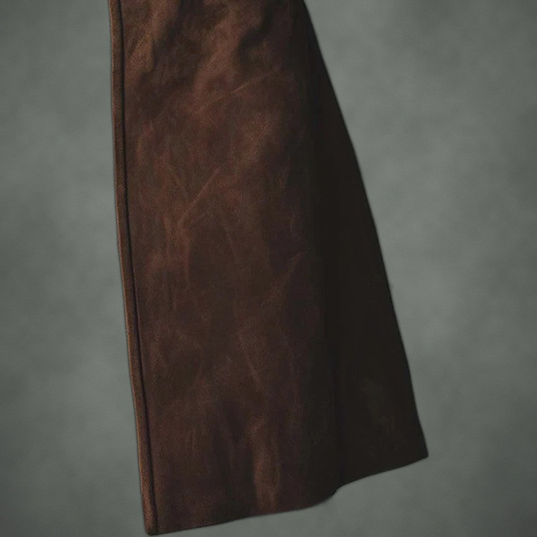 Eloise brushed midi coat, detail