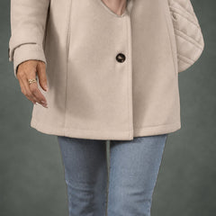 Bernadette belted elegant coat, detail